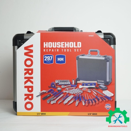 Bộ công cụ vỏ nhôm các loại (1 set = 297 cái) Workpro - WP209031