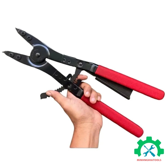 Kìm mở phe ngoài 82-165mm Kingtony 68RS16 dài 406mm ( màu đỏ )