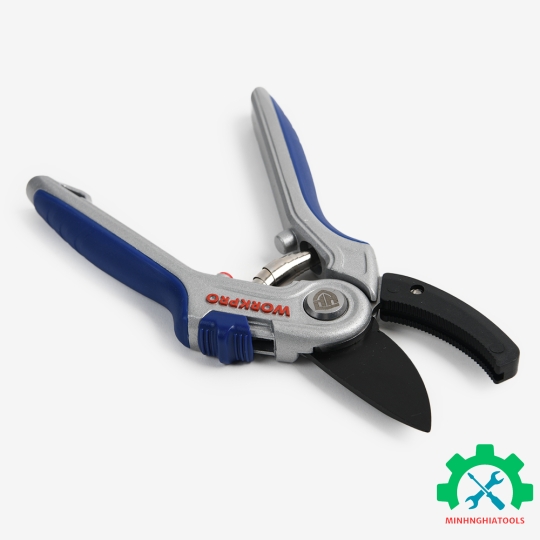 Kéo cắt tỉa cành, tay cầm hợp kim, lưỡi dao SK5 WORKPRO WP332012