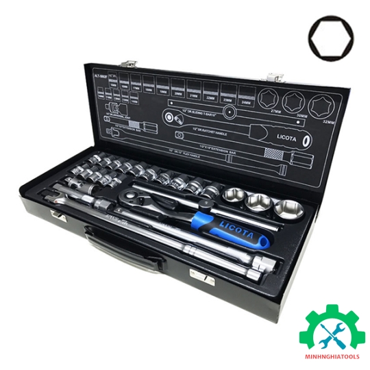 Bộ tuýp 1/2" 24 chi tiết LICOTA ALT-5002F loại 6 cạnh