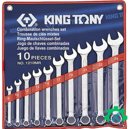Bộ cờ lê vòng miệng 10 chi tiết 8-24mm Kingtony 1210MR