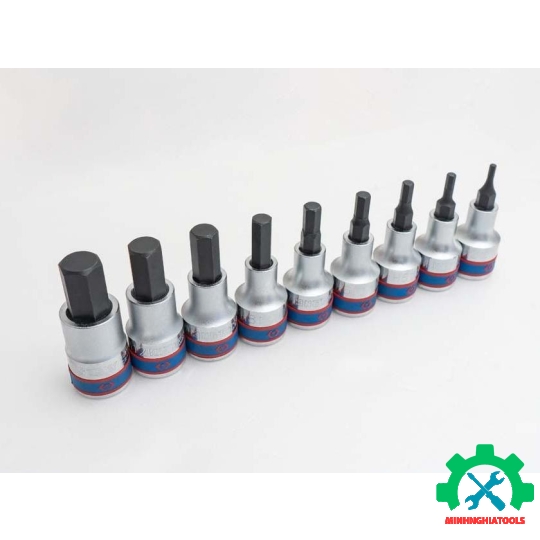 Bộ tuýp 9 chi tiết mũi lục giác Kingtony 4110PR 1/2 inch