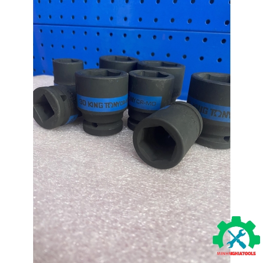 Đầu Tube đen ngắn 3/4 inch Kingtony 6535 thép CR-MO các size lẻ từ 17-65mm 