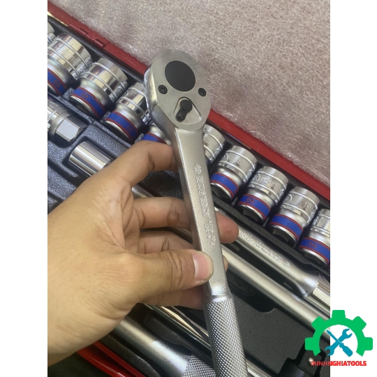 Bộ tube bông 1/2″ 24 chi tiết hệ mét 10-32mm Kingtony 4026MR01 