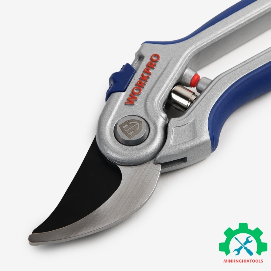 Kéo cắt tỉa cành, tay cầm hợp kim, lưỡi dao SK5,8 inches Workpro WP332011