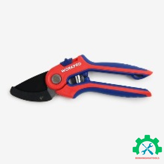 Kéo cắt tỉa cành, tay cầm nhựa, lưỡi dao SK5, 8 inches Workpro  WP332010