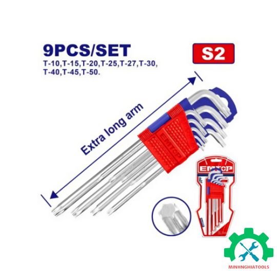 Bộ lục giác bông 9 chi tiết EMTOP EHKY3092 T10-T50