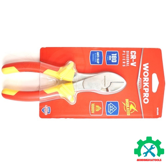 Kìm cắt cạnh, kích thước 180mm (7 inches) Workpro - WP342015 