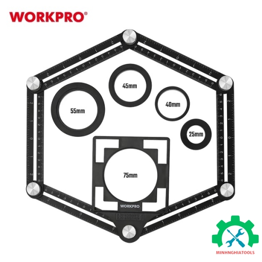 Thước đo góc đa năng Workpro - WP269002 