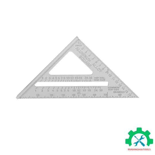 Thước đo góc vuông hình tam giác bằng nhôm, kích thước 180mm (7 inches) Workpro - WP264007 