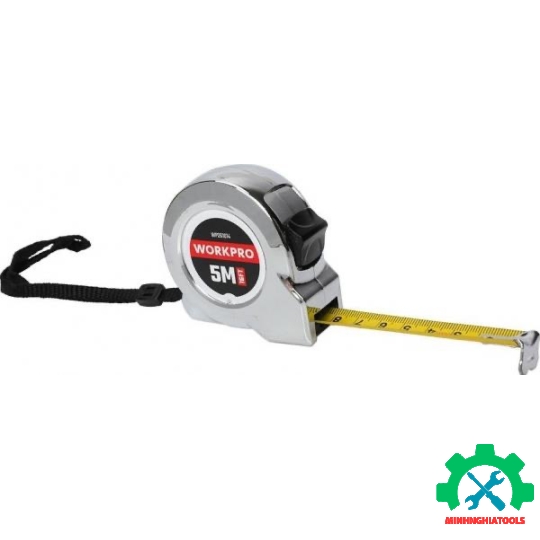 Thước cuộn mạ crom, kích thước 5Mx19mm Workpro - WP261014 