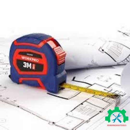 Thước cuộn tráng nylon, kích thước 3Mx16mm Workpro - WP261008 