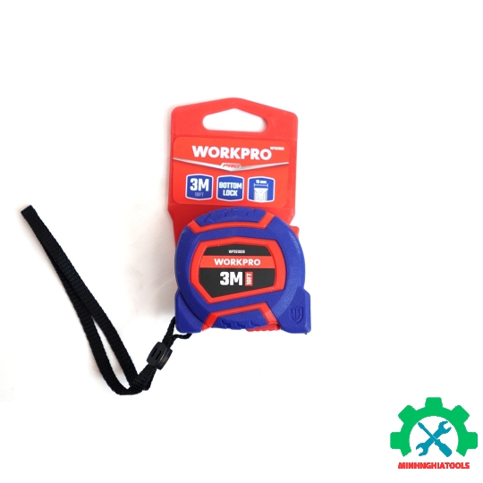 Thước cuộn tráng nylon, kích thước 3Mx16mm Workpro - WP261008 