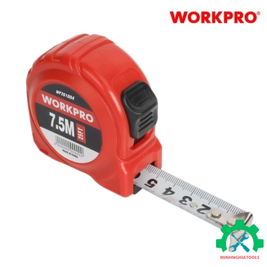 Thước cuộn dây nhựa, kích thước 7.5Mx25mm Workpro - WP261004 