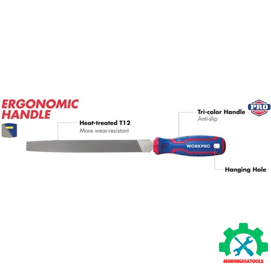 Giũa thẳng, kích thước 250mm (10 inches) Workpro - WP251002 
