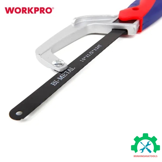 Cưa tay mini, lưỡi cưa bẳng kim loại, kích thước 250mm (10inches) Workpro - WP215023 