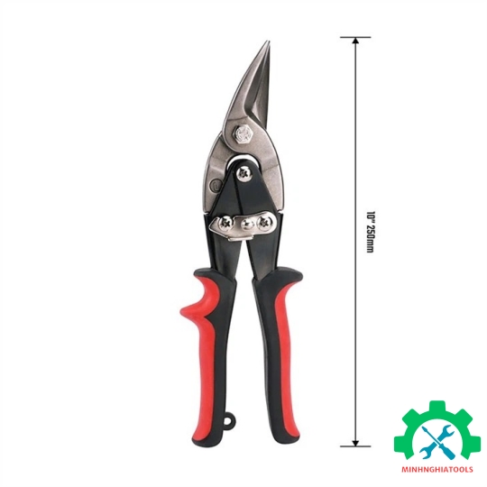 Kéo cắt tôn bằng thép mũi cong trái 250mm (10inches) Workpro - WP214016 