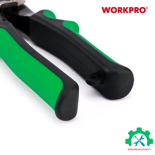 Kéo cắt tôn bằng thép mũi cong phải 250mm (10inches) Workpro - WP214015 