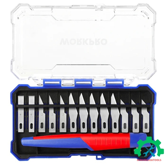 Hộp lưỡi dao điêu khắc 14 chi tiết Workpro WP219005 