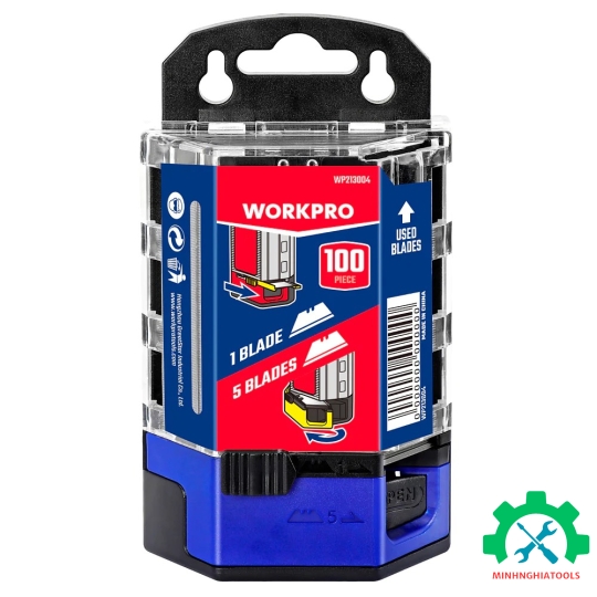 Lưỡi dao rọc giấy bằng thép SK2, (1set = 10 cái) Workpro - WP213004 