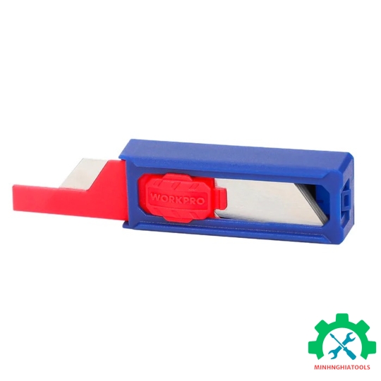Lưỡi dao rọc giấy bằng thép SK5, kèm hộp đựng (1set = 10 cái) Workpro - WP213002 