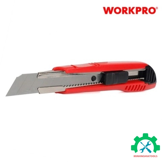 Dao rọc giấy bằng nhựa, chiều rộng lưỡi dao 18mm Workpro WP212013 