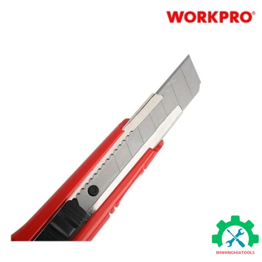 Dao rọc giấy bằng nhựa, chiều rộng lưỡi dao 18mm Workpro WP212013 