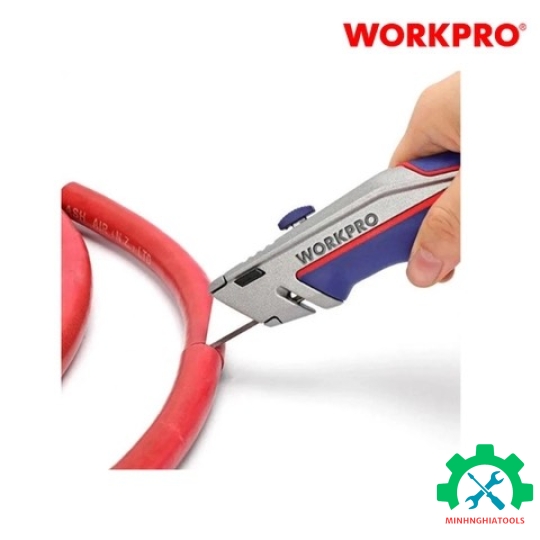 Dao tiện ích có lưỡi cắt, lưỡi dao thu vào được Workpro - WP013040 