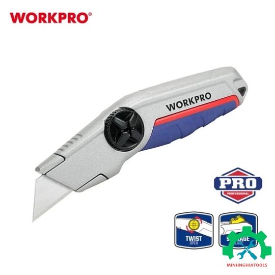 Dao tiện ích có lưỡi cắt, lưỡi dao cố định Workpro - WP213013
