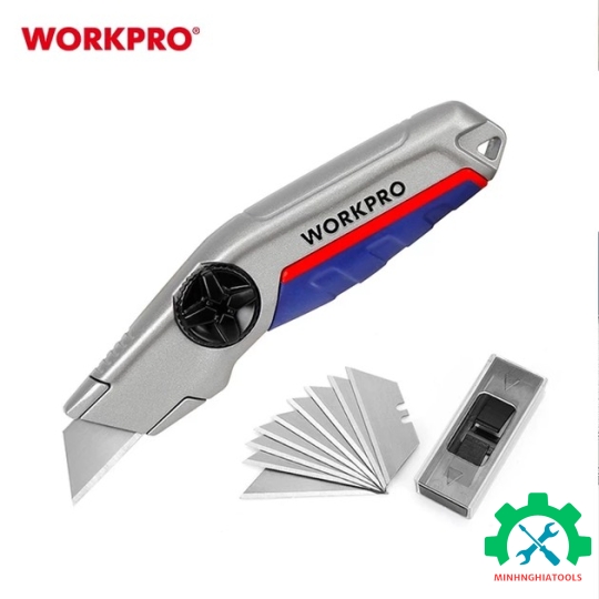 Dao tiện ích có lưỡi cắt, lưỡi dao cố định Workpro - WP213013
