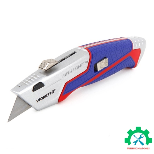 Dao tiện ích có lưỡi cắt, lưỡi dao tự động thu vào Workpro - WP213012 