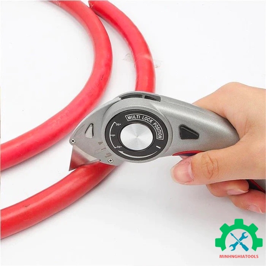 Dao gấp tiện ích có lưỡi cắt gấp gọn, bằng nhôm, mở nhanh Workpro - WP211013 