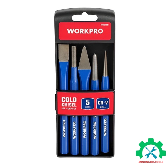 Bộ dùi đục và đột sắt 5 cái Workpro - Wp201303 
