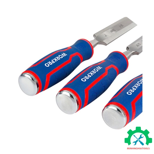 Dùi đục gỗ 3 cái kích thước 1/2 inch, 13/16 inch, 1 inch (12,20,25mm) Workpro - WP201301 