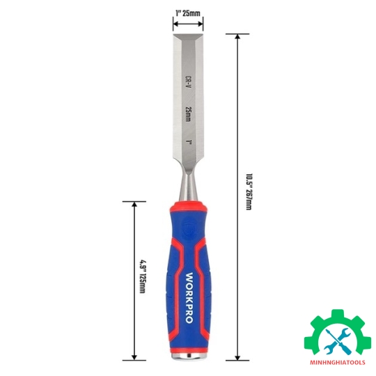Dùi đục gỗ 1 inch 25mm Workpro - WP243010 