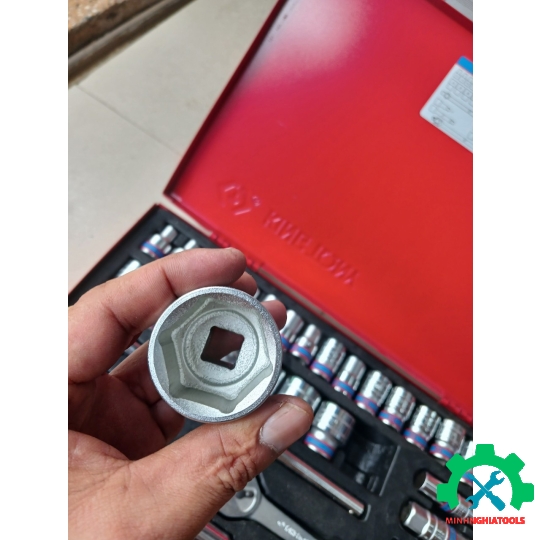 Bộ tube 1/2" 33 chi tiết  (Lục 8-32mm) Kingtony 4534MR