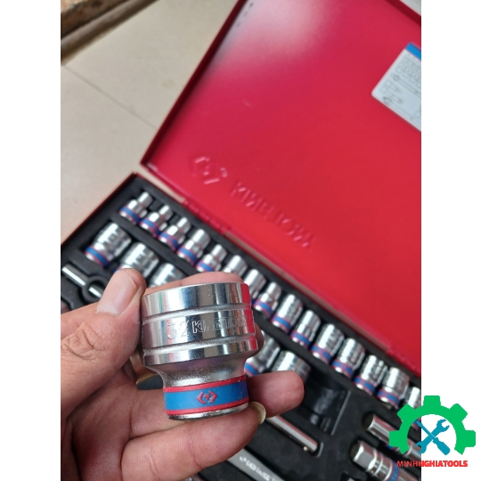 Bộ tube 1/2" 33 chi tiết  (Lục 8-32mm) Kingtony 4534MR