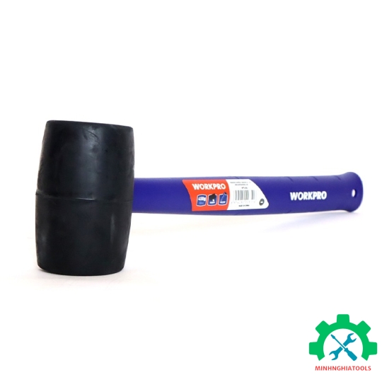 Búa cao su đầu đen 450gram (116OZ), cán bọc nhựa Workpro - WP241041 