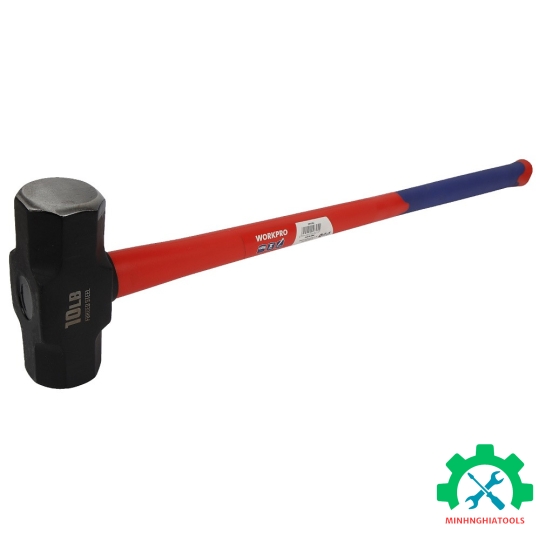 Búa đầu đá 4500gram, cán dài bọc cao su Workpro - WP241034 