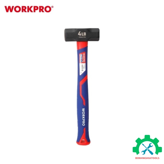 Búa đầu đá 2000gram, cán bọc cao su Workpro - WP241033