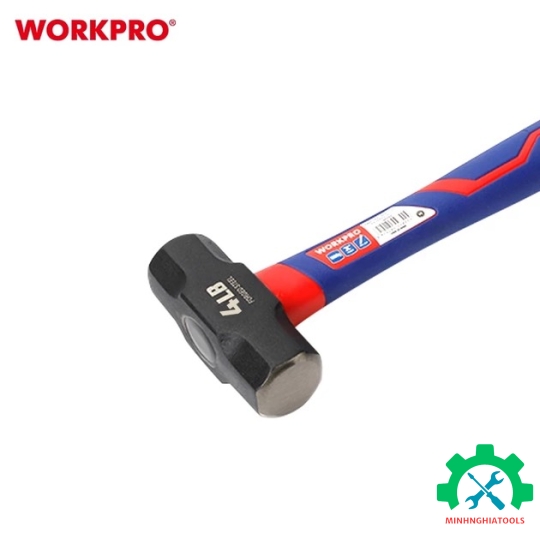 Búa đầu đá 2000gram, cán bọc cao su Workpro - WP241033