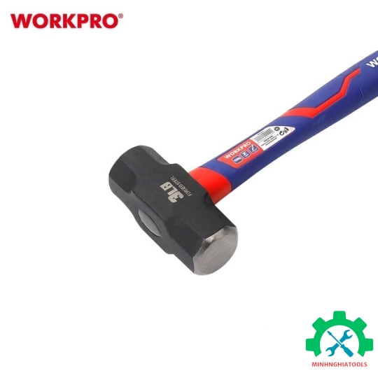 Búa đầu đá 1500gram, cán bọc cao su Workpro - WP241032 
