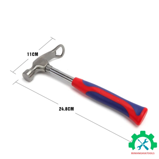Búa đa năng 225g (8OZ), kèm dụng cụ mở nắp chai, cán bọc cao su Workpro - WP241016 