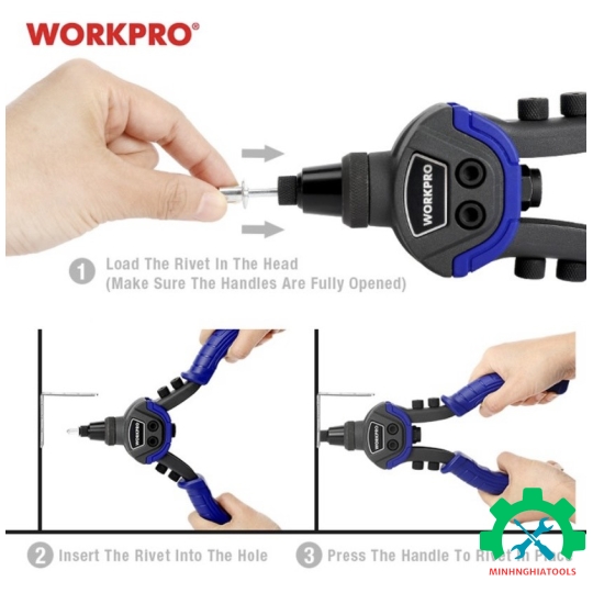 KÌM BẮN ĐINH TÁN CẦM TAY 10 INCH ( 250MM ) WORKPRO -  WP225003 