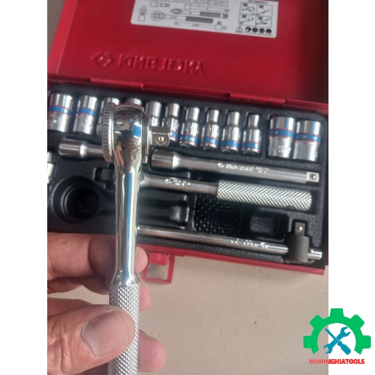 Bộ tube 1/4" 18 chi tiết loại 6 cạnh Kingtony 2518MR01