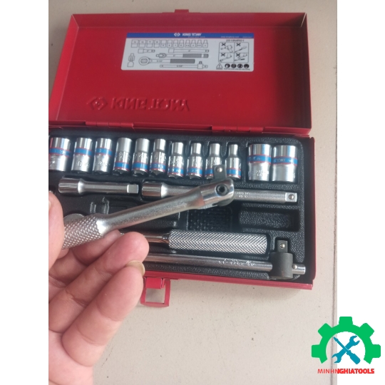 Bộ tube 1/4" 18 chi tiết loại 6 cạnh Kingtony 2518MR01