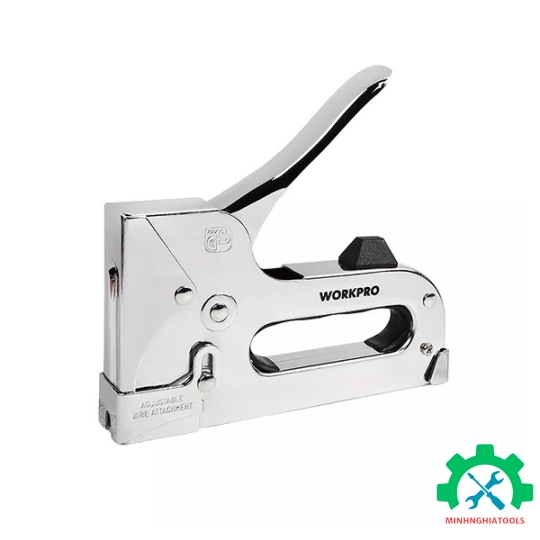 Kìm bấm ghim gỗ, sử dụng ghim bấm chữ U kích thước 4-14mm Workpro WP223004 