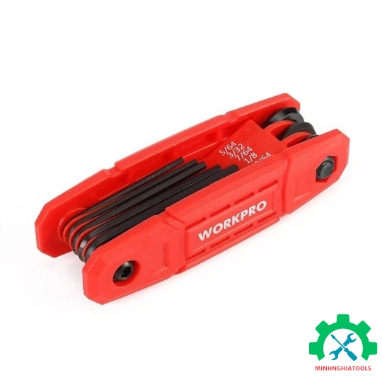 Bộ lục giác gấp gọn hệ inch (1 SET = 9 PCS) Workpro - WP222032 
