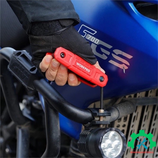 Bộ lục giác gấp gọn hệ inch (1 SET = 9 PCS) Workpro - WP222032 