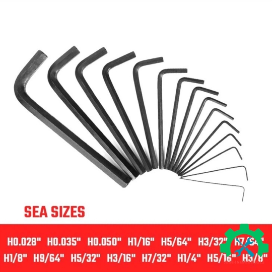 Bộ lục giác đầu bẳng, kiểu chữ L, loại dài 30 cái gồm (15 cái hệ inch, 15 cái hệ mét, thép hợp kim CR-V Workpro - WP222018 